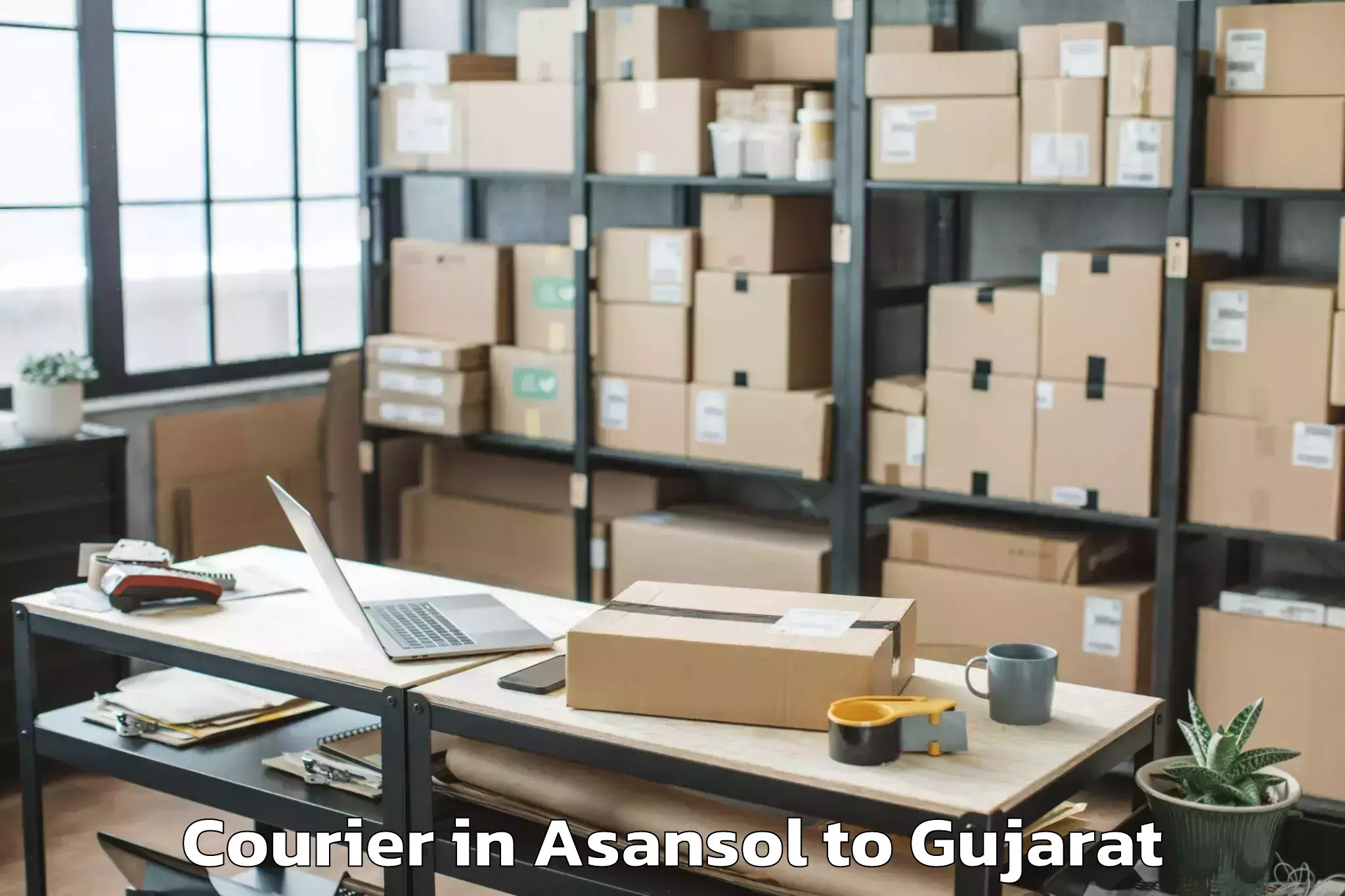 Book Asansol to Marwadi University Rajkot Courier